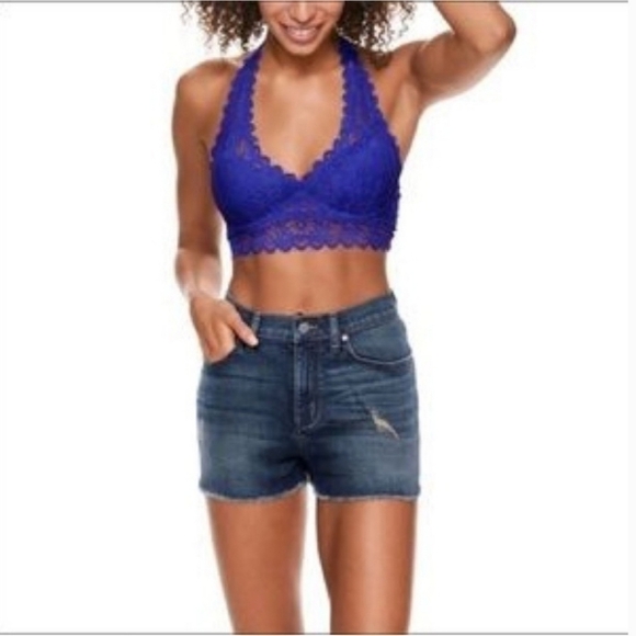 VICTORIA'S Secret Pink Cut Off Denim Shorts sz. 6 - Picture 1 of 9